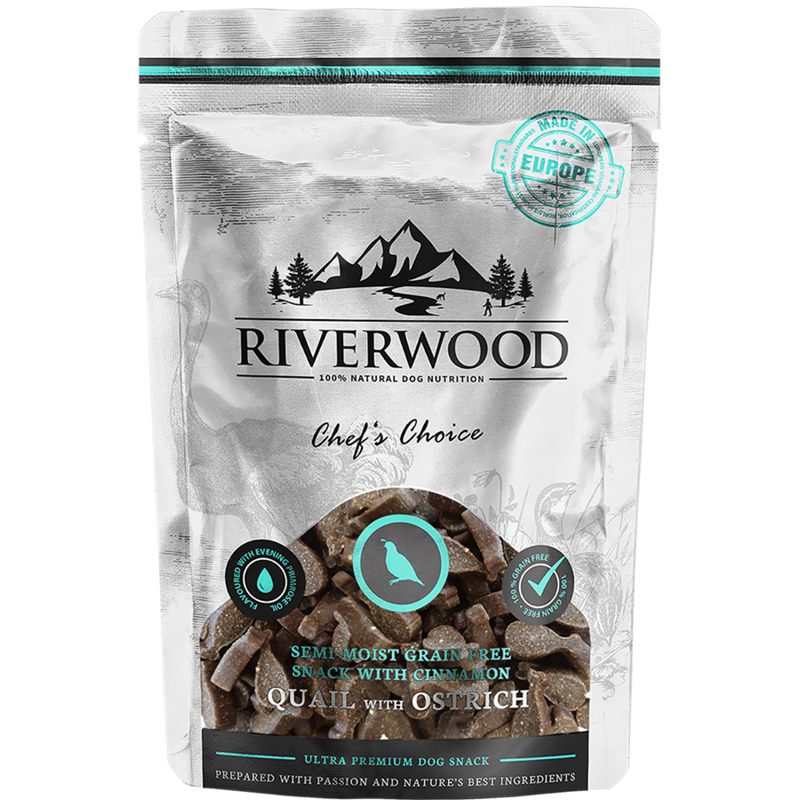 RIVERWOOD CHEFS CHOICE QUAIL SEMI MOIST 200GR.