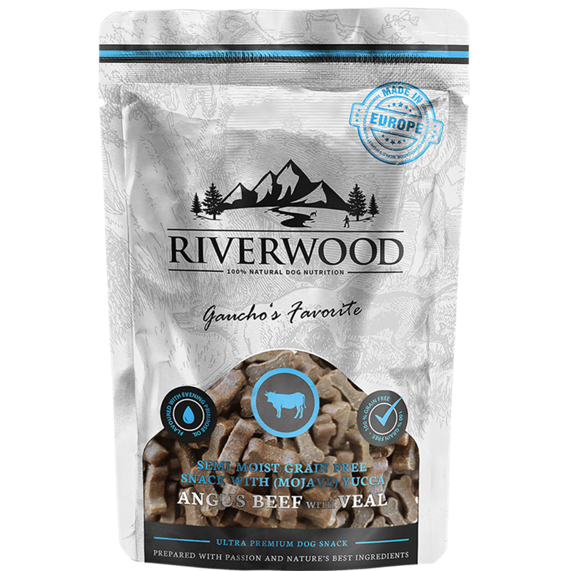 RIVERWOOD GAUCHOS FAVORITE ANGUS BEEF SEMI MOIST 200GR.