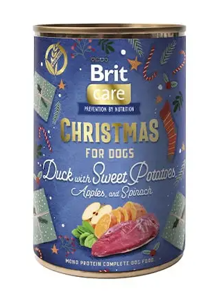 BRIT CARE DOG CHRISTMAS CAN DUCK 400 GR