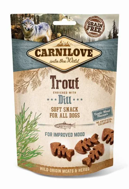 Carnilove soft snack Trout with Dill 200 gram