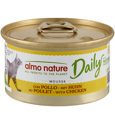 ALMO NATURE DAILY MOUSSE MET KIP 85 GRAM