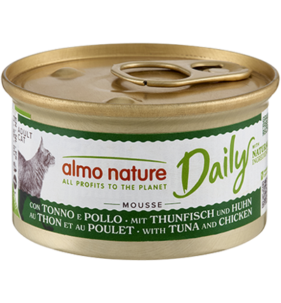 ALMO NATURE DAILY MOUSSE MET TONIJN/KIP 85 GRAM