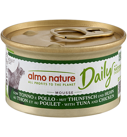 ALMO NATURE DAILY MOUSSE MET TONIJN/KIP 85 GRAM