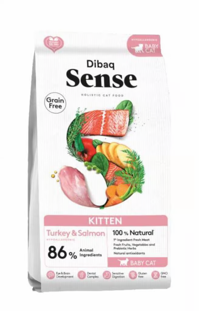 DIBAQ SENSE CAT KITTEN (TURKEY & SALMON) 1,5KG