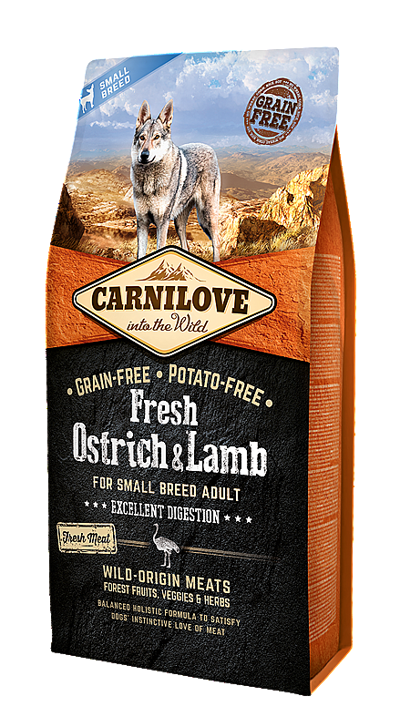 CARNILOVE FRESH OSTRICH&LAMB FOR SMALL DOGS 6KG