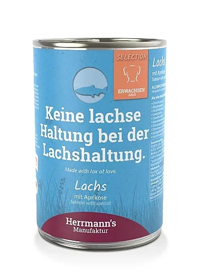 HERRMANNS SALMON WITH APRICOT 400 GRAM