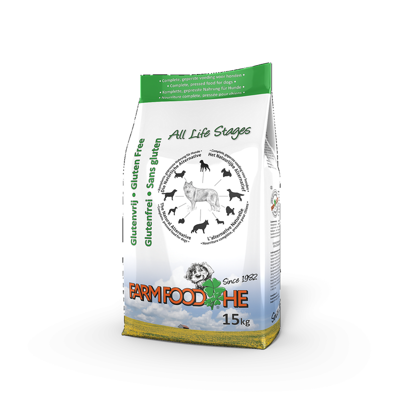 FARM FOOD HE GLUTENVRIJ 15 KG STANDAARD
