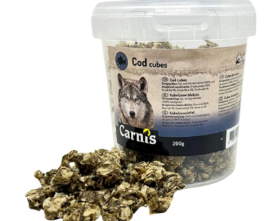 CARNIS KABELJAUW BLOKJE EMMER 200 GR