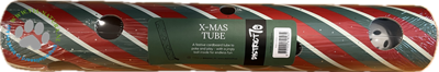 DISTRICT 70 X-MAS TUBE 7X7X40CM STRIPES