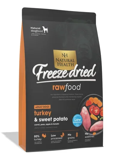 NATURAL HEALTH DOG FREEZE DRIED TURKEY (400 GR.)