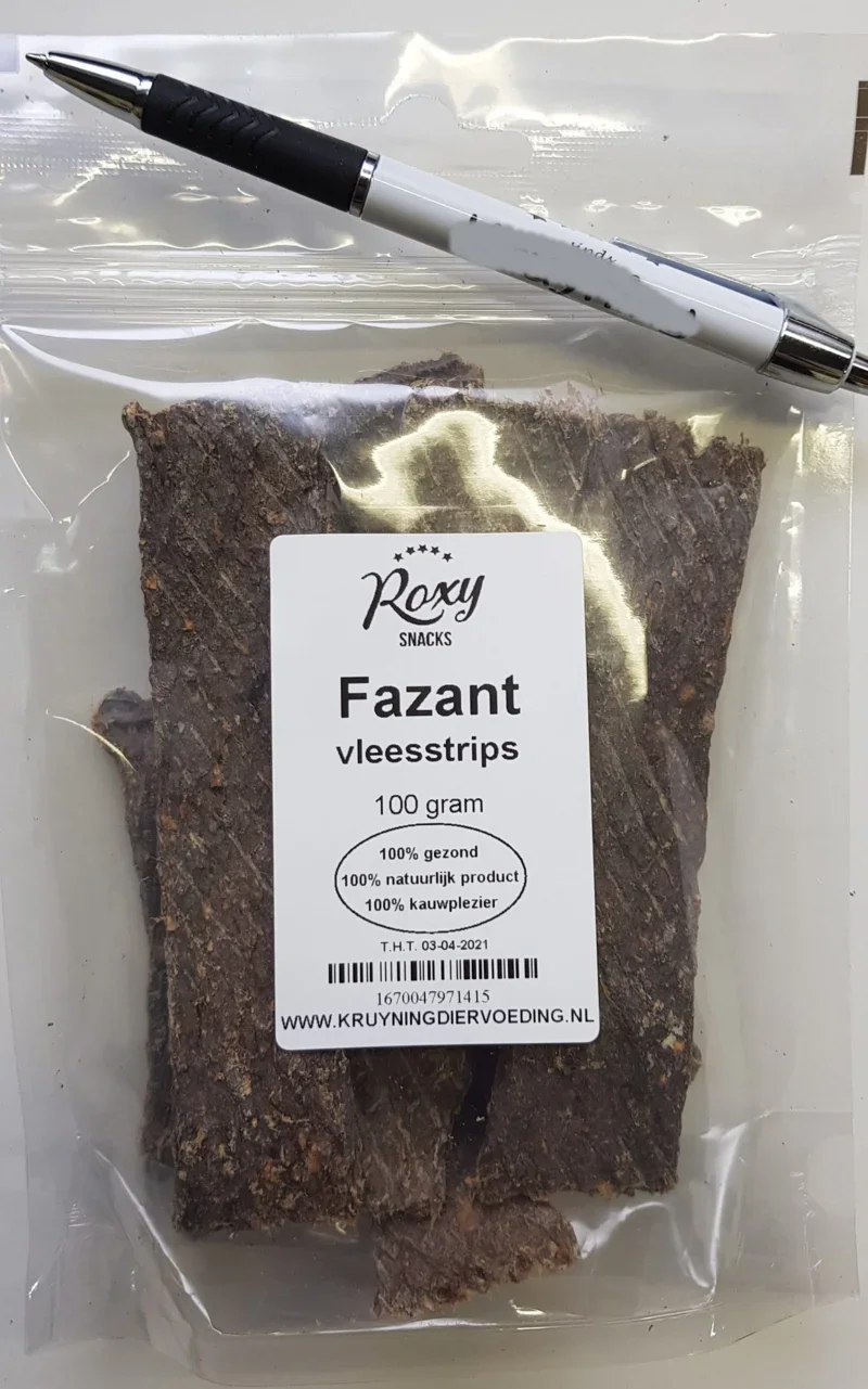 ROXY VLEESSTRIPS FAZANT 100 GRAM