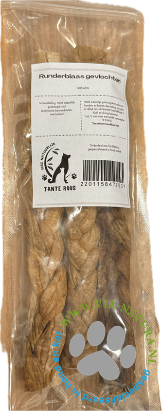 TANTE ROOS RUNDERBLAAS GEVLOCHTEN 25CM - 3 STUKS