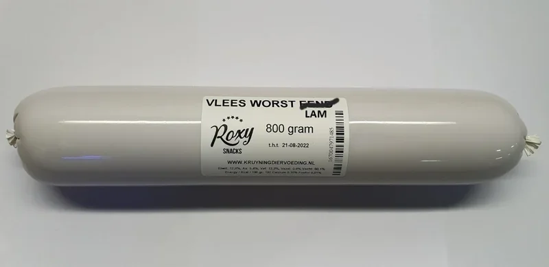 ROXY HOUDBARE VLEES WORST LAM 800 GRAM
