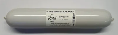 ROXY HOUDBARE VLEES WORST KALKOEN 800 GRAM