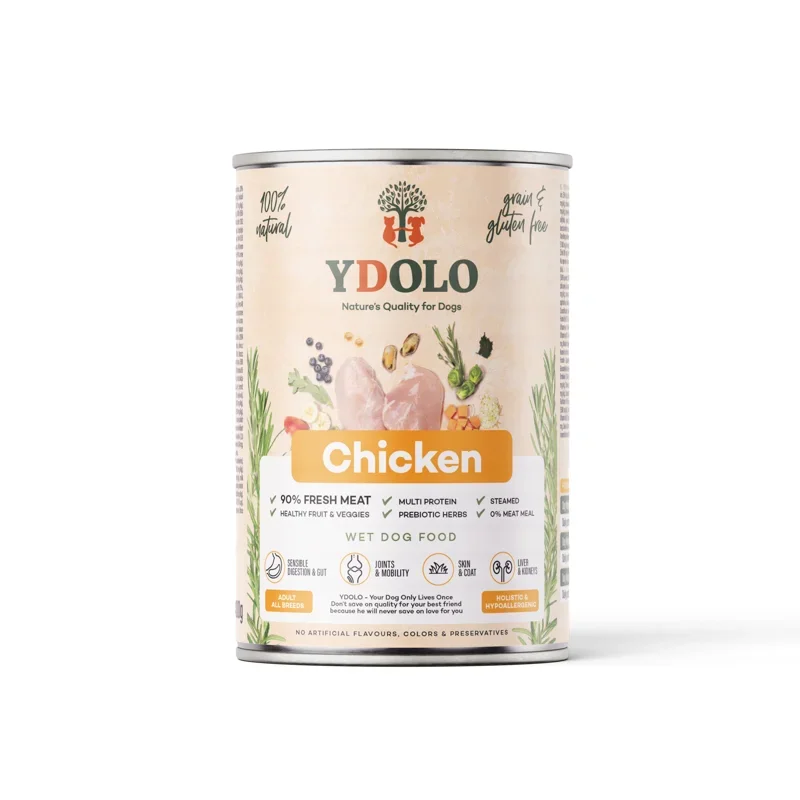 YDOLO HEALTHY & PURE CHICKEN - CAN 400 GR